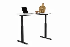 Skrivbord Smart - Vit/Svart Höj/Sänkbart, 120cm - KARE Design