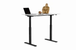 Skrivbord Smart - Vit/Svart Höj/Sänkbart, 140cm - KARE Design