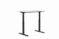 Skrivbord Smart - Vit/Svart Höj/Sänkbart, 140cm - KARE Design