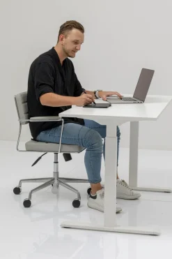 Skrivbord Smart - Vit/Vit Höj/Sänkbart, 120cm - KARE Design