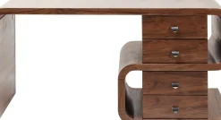 Skrivbord Snake - Valnöt, 150cm - KARE Design