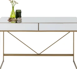 Skrivbord Soran - Spegelglas/Guld, 120x50cm - KARE Design