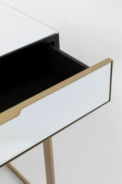 Skrivbord Soran - Spegelglas/Guld, 120x50cm - KARE Design