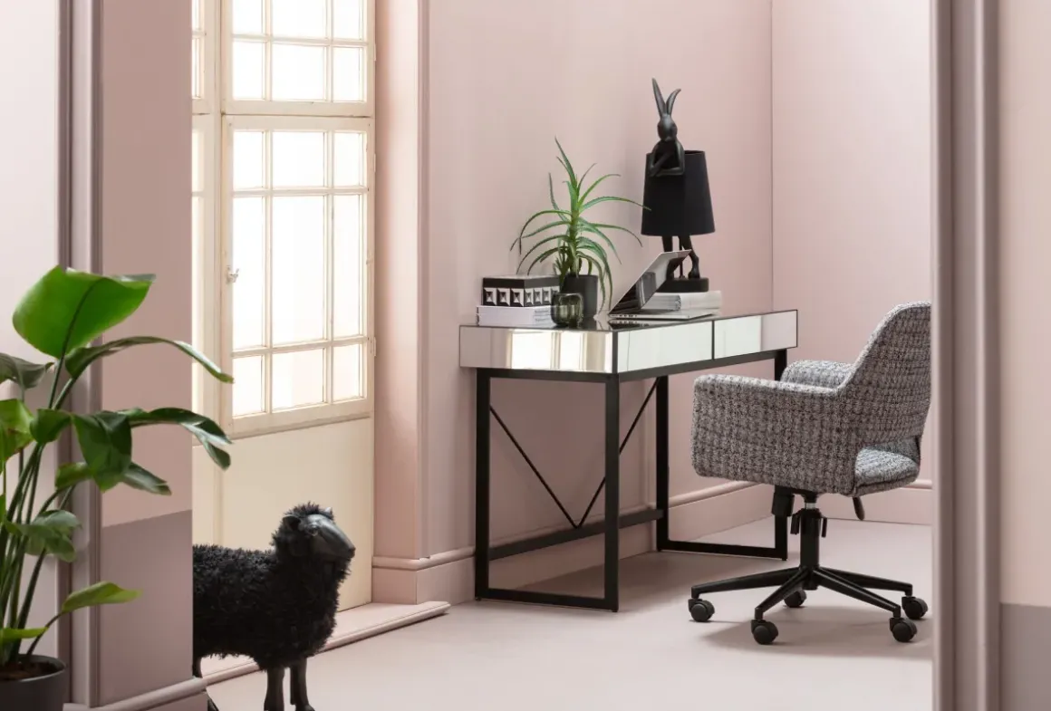 Skrivbord Soran - Svart, 120x50cm - KARE Design