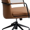 Skrivbordsstol Charles - På hjul, Brun - KARE Design