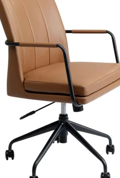 Skrivbordsstol Charles - På hjul, Brun - KARE Design