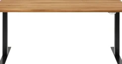 Skrivbord Symphony - Ek/Svart Höj/Sänkbart, 160cm - KARE Design