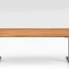 Skrivbord Symphony - Ek/Svart Höj/Sänkbart, 180cm - KARE Design