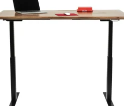 Skrivbord Symphony - Massivt Trä/Svart Höj/Sänkbart, 160cm - KARE Design