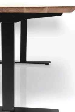 Skrivbord Symphony - Mörkt Trä/Svart Höj/Sänkbart, 160cm - KARE Design