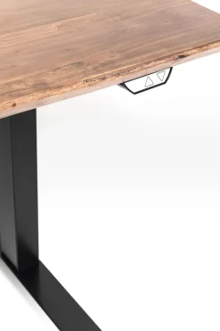 Skrivbord Symphony - Mörkt Trä/Svart Höj/Sänkbart, 160cm - KARE Design
