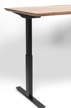 Skrivbord Symphony - Mörkt Trä/Svart Höj/Sänkbart, 160cm - KARE Design