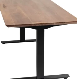 Skrivbord Symphony - Mörkt Trä/Svart Höj/Sänkbart, 160cm - KARE Design