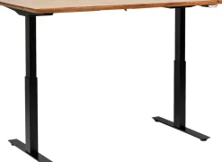 Skrivbord Symphony - Rustikt Trä/Svart, 200cm Höj/Sänkbart: 70-120cm - KARE Design