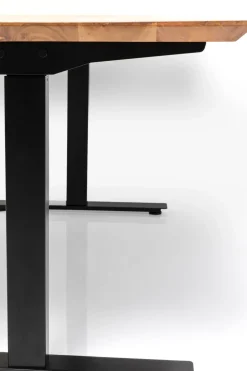 Skrivbord Symphony - Rustikt Trä/Svart, 200cm Höj/Sänkbart: 70-120cm - KARE Design