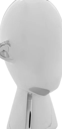 Skulptur Abstract Face - Silver, 22cm - KARE Design