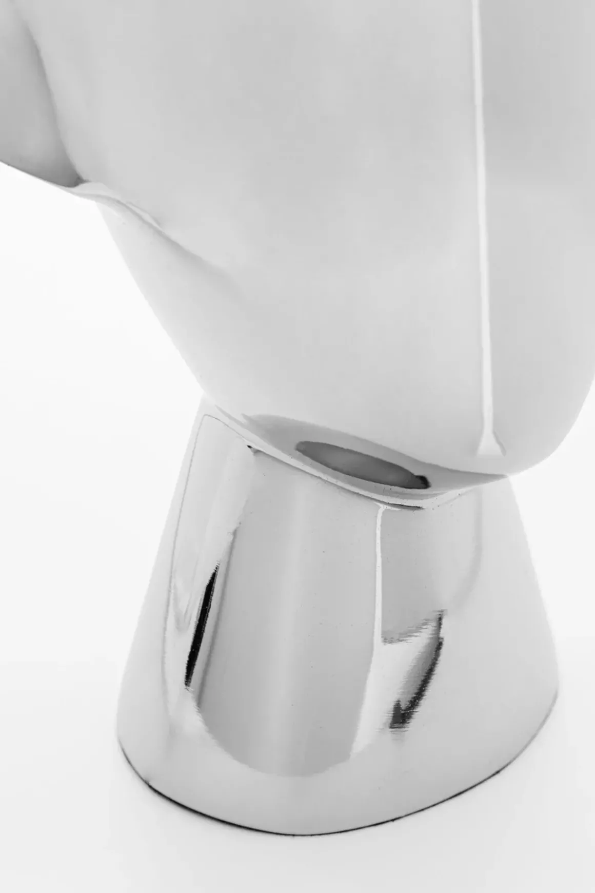 Skulptur Abstract Face - Silver, 22cm - KARE Design