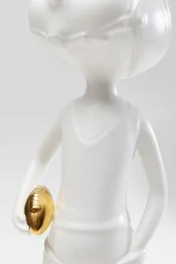 Skulptur Ball Girl - Vit, Handgjord, Unik, 41cm - KARE Design