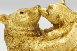Skulptur Bear Lucky Mom - Dekor Guld Björnar, 27cm - KARE Design