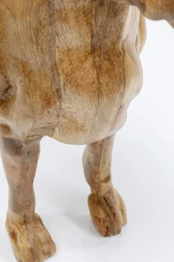 Skulptur Bulldog - Trä, Handgjord, Unik, 78x70cm - KARE Design