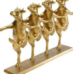 Skulptur Dancing Cows - Guld - KARE Design