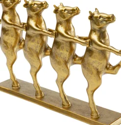 Skulptur Dancing Cows - Guld - KARE Design