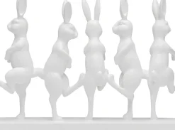 Skulptur Dancing Rabbits - Vit, 40cm - KARE Design