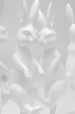 Skulptur Dancing Rabbits - Vit, 40cm - KARE Design