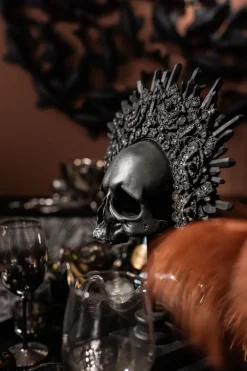 Skulptur Döskalle King - Svart - KARE Design