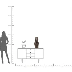 Skulptur Easter Island, 59cm - KARE Design