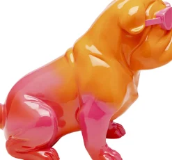Skulptur Fashion Dog - Orange/Guld, 37cm - KARE Design