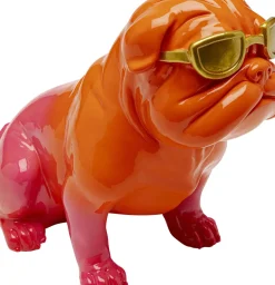 Skulptur Fashion Dog - Orange/Rosa, 17cm - KARE Design