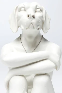 Skulptur Gangster Dog Vit - KARE Design