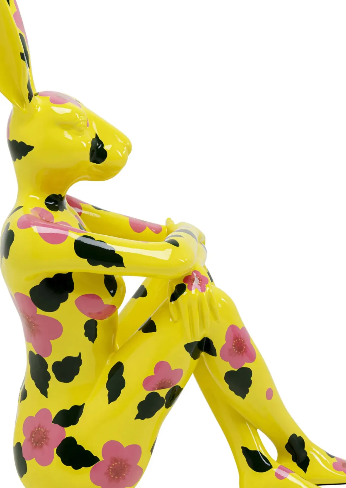 Skulptur Gangster Rabbit - Gul 80cm - KARE Design