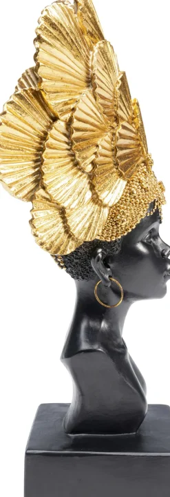 Skulptur Goddes Portrait - Svart/Guld - KARE Design