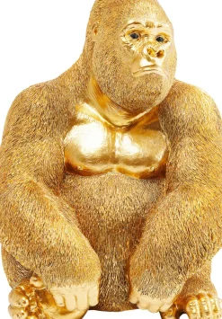 Skulptur Gorilla - Guld, 38,5cm - KARE Design