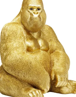 Skulptur Gorilla - Guld, XL 76cm - KARE Design
