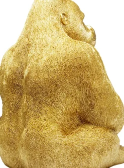 Skulptur Gorilla - Guld, XL 76cm - KARE Design