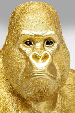 Skulptur Gorilla - Guld, XL 76cm - KARE Design