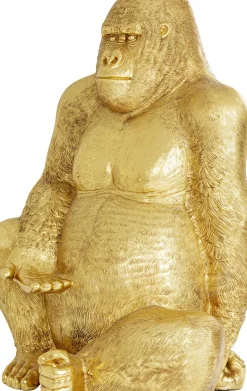 Skulptur Gorilla - Guld, XXXL 249cm - KARE Design