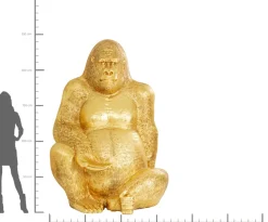 Skulptur Gorilla - Guld, XXXL 249cm - KARE Design