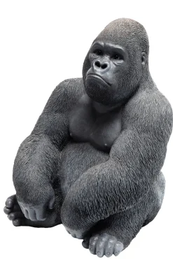 Skulptur Gorilla - Svart, 39cm - KARE Design