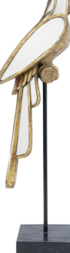 Skulptur Mirrored Parrot - Guld/Spegelglas, 53cm - KARE Design
