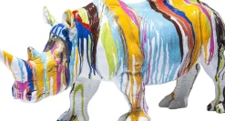 Skulptur Rhino - Noshörning, flerfärgad, 26cm - KARE Design