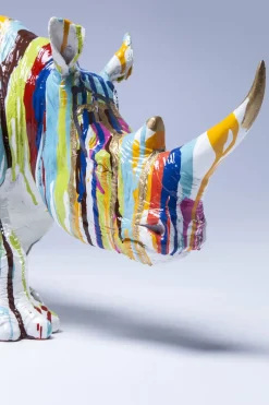 Skulptur Rhino - Noshörning, flerfärgad, 26cm - KARE Design