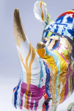 Skulptur Rhino - Noshörning, flerfärgad, 26cm - KARE Design
