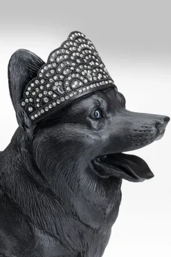 Skulptur Royal Standing Corgi - Dekor Svart Hund - KARE Design