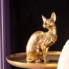 Skulptur Sitting Cat - Dekorfigur Guld Katt, 27cm - KARE Design