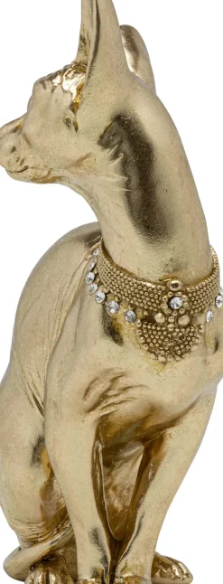 Skulptur Sitting Cat - Dekorfigur Guld Katt, 27cm - KARE Design