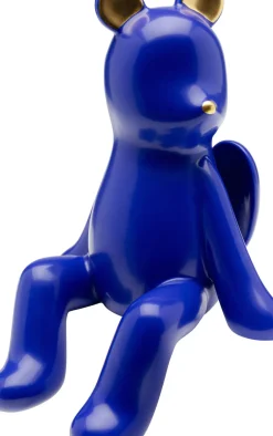 Skulptur Sitting Squirrel - Ekorre, Blå, Handgjord, Unik, 20cm - KARE Design